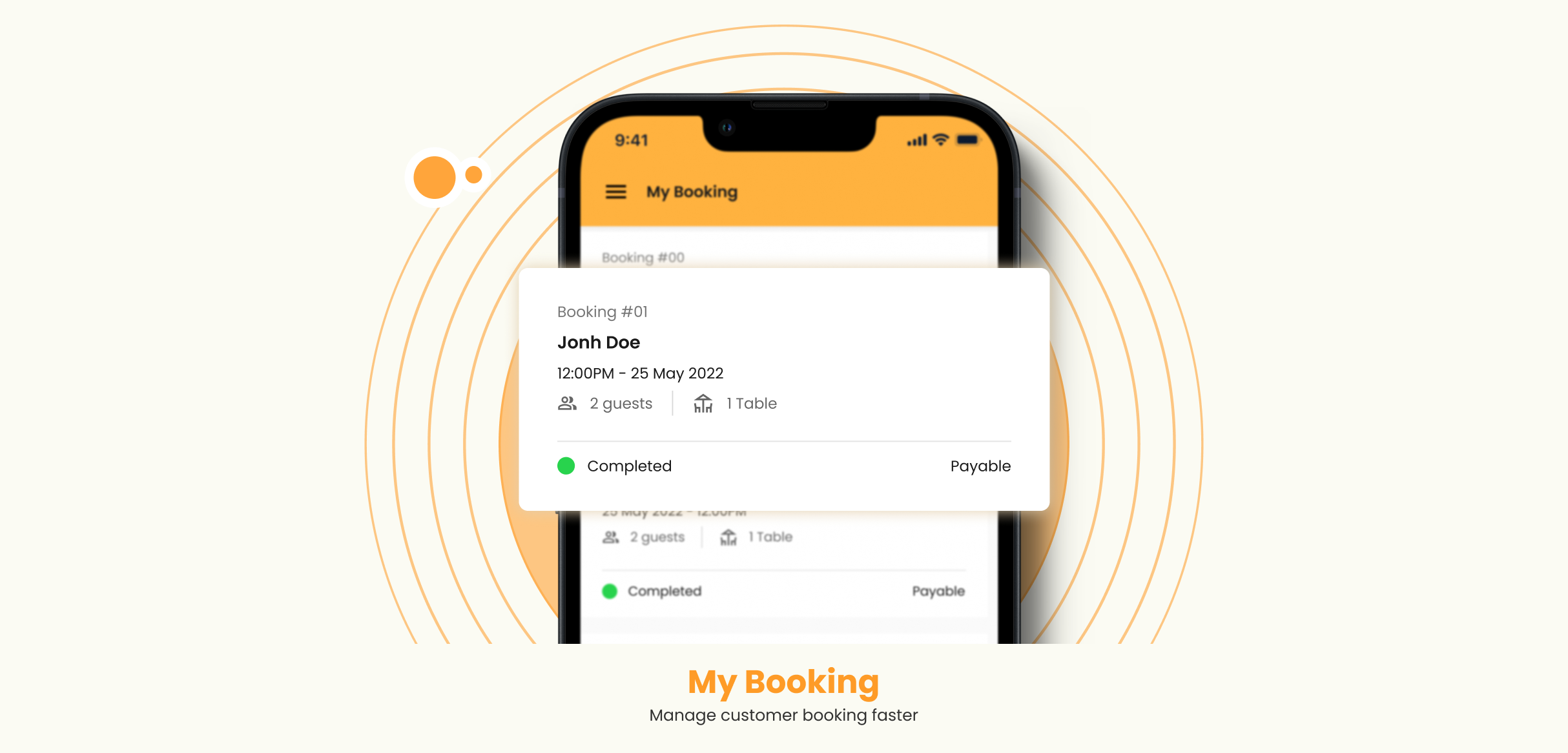 ការកក់របស់ខ្ញុំ(My Booking)